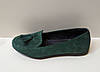 STTOPA Розміри 36-44. Туфлі лофери великих розмірів із натуральної шкіри. 177-3644-1 Зелені, фото 4