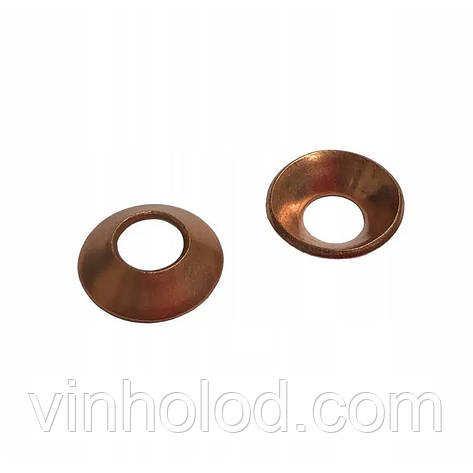 Шайба мідна 1/4" конус 45град. 10шт; Castel (Італія): продажа, цена в ...