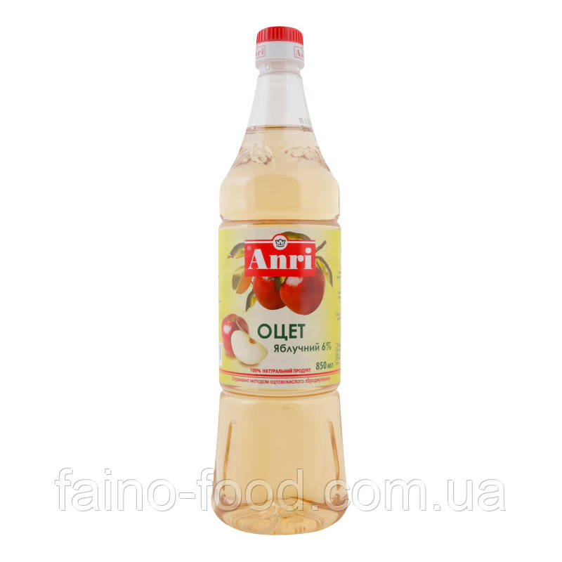 Оцет Яблучний 6% "ANRI", п/бут, 850 мл