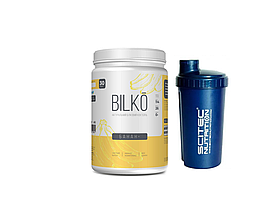 Білковий коктейль для схуднення зі смаком банана 0,9 кг Bilko + Шейкер 600 мл