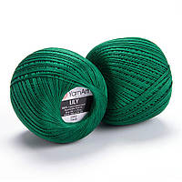 Пряжа YarnArt Lily 5542 зеленый (Ярнарт Лили) 100% мерсеризованный хлопок