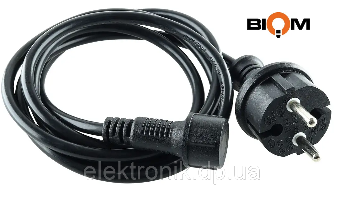 Кабель живлення для гірлянд BIOM PC10567 IP67, 1,5 м