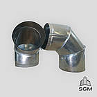 Коліно, відведення димоходу оцинкованого Ø 80 мм 90°