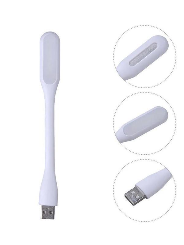 Світлодіодний LED світильник гнутка USB лампа-фонарик Optima UL-001 Білий