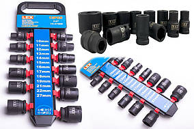 Набір ударних голівок 13 шт. 1/2″ 10-27 мм. LEX LXIS13-1027