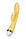 Вібратор із кліторальним стимулятором Flovetta By Toyfa Aster, силікон, жовтий, 22 см, фото 6
