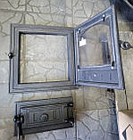Дверцята "Magik" роздільні для пічки,каміна,мангала 400*400, фото 2