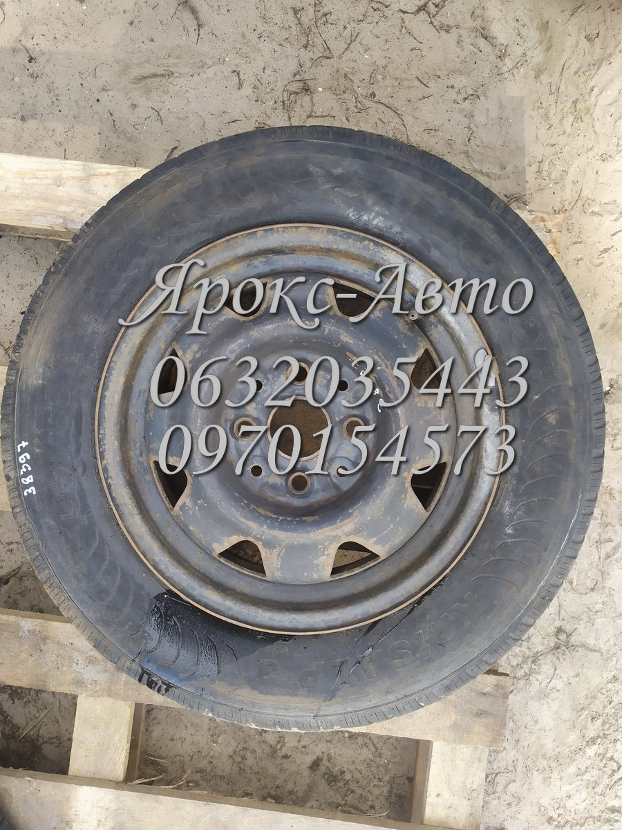 Диск штампований 14" 5,5J 14H2 ET45 з гумою Kiebor krisalp 3 195/65r14 000038397, фото 1