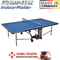 Теннисный стол для закрытых помещений складной теннисный стол игровой для Donic Indoor Roller 600 синий