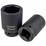 Набір ударних шестигранних головок торцевих 1” (17-41 мм) 10 шт. Vorfal V08112, фото 3