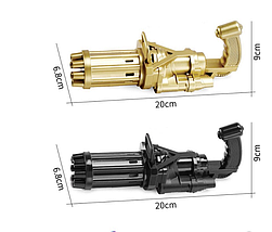 Кулемет генератор мильних бульбашок BUBBLE GUN BLASTER машинка для бульбашок автомат (Без вибору кольору), фото 4
