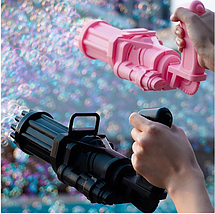 Кулемет генератор мильних бульбашок BUBBLE GUN BLASTER машинка для бульбашок автомат (Без вибору кольору), фото 3