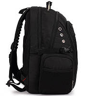 Городской рюкзак с разъемом USB Swiss 8810 black Водонепроницаемый Швейцарский рюкзак, Gp1, Хорошее качество,