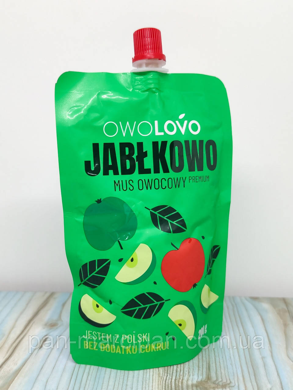 Фруктовий мус без цукру OwoLovo JABŁKOWO-OWOCOWY premium 200 г