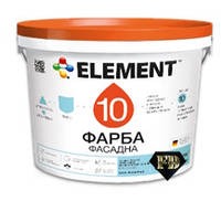 ELEMENT 10, силикон фасадная силикономодифицированная краска, Белая