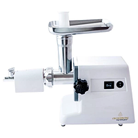 Потужна електрична м'ясорубка Crownberg CB-4212 із соковижималкою 2500W Біла