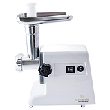 Потужна електрична м'ясорубка Crownberg CB-4212 із соковижималкою 2500W Біла, фото 3