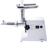 Потужна електрична м'ясорубка Crownberg CB-4212 із соковижималкою 2500W Біла, фото 5