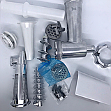 Потужна електрична м'ясорубка Crownberg CB-4212 із соковижималкою 2500W Біла, фото 9