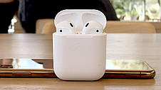 Навушники Apple АirPods 2 Original series 1:1 Bluetooth + Чохол у Подарунок, фото 2