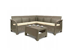 Набір садових меблів кутовий диван CURVER Corfu Relax Set