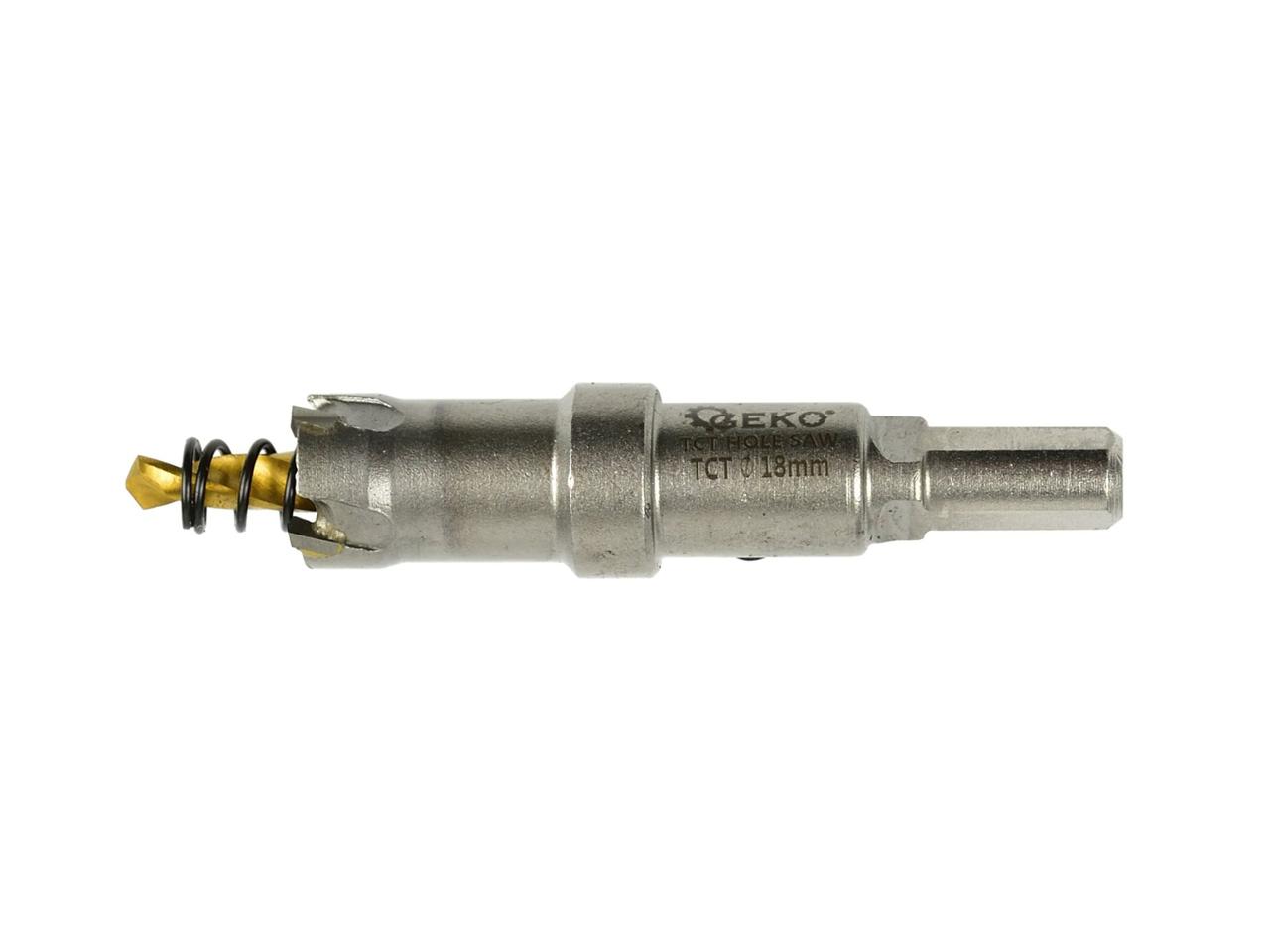 Кольцева пилка - насадка по металу 18 мм з титановим свердлом. Geko G39681