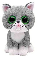 Дитяча іграшка м яконабивна TY Beanie Boos 36581 Cірий котик "FERGUS", арт. 36581