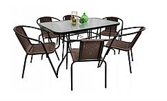 Набір садових меблів Домострит для тераси на 6 персон