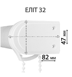 Тканева ролета для вікон SCREEN (відкритого типу) Темно-сіра, фото 2