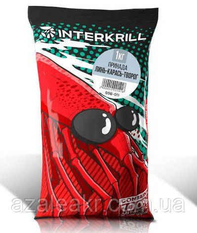 Прикормка Interkrill  Лин-Карась-Творог 1кг, фото 2