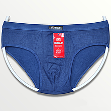 Чоловічі труси плавками сліпи хлопкові м'яка резинка 50 2XL синій Golt