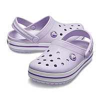 Женские кроксы светло-сиреневые, сабо для женщин сиреневые Crocs оригинал