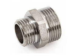 Перехідник ніпель 3/8"-1/2" П-П (нікель)