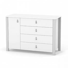 Комод Верес 1200 Монако, біло-сірий