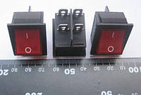 Переключатель KCD4-201 250V цвет красный (4pin) (2132)
