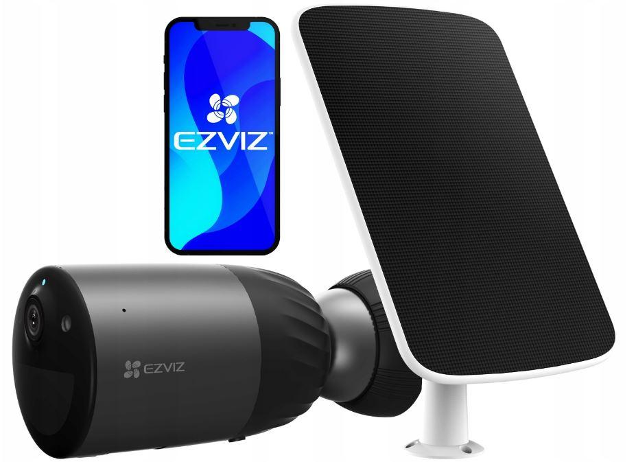 Бездротова вулична камера відеоспостереження на сонячній панелі Wi-Fi Ezviz BC1C + Solar (сонячна панель)