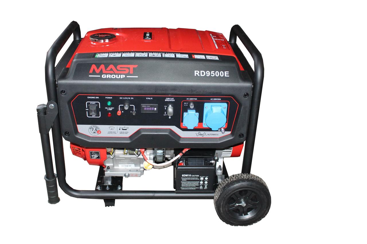 Бензиновий генератор MAST GROUP RD9500E, фото 1