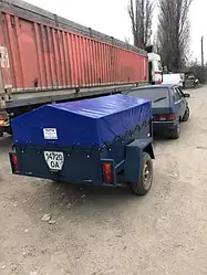 Тент ПВХ для легкового причепа