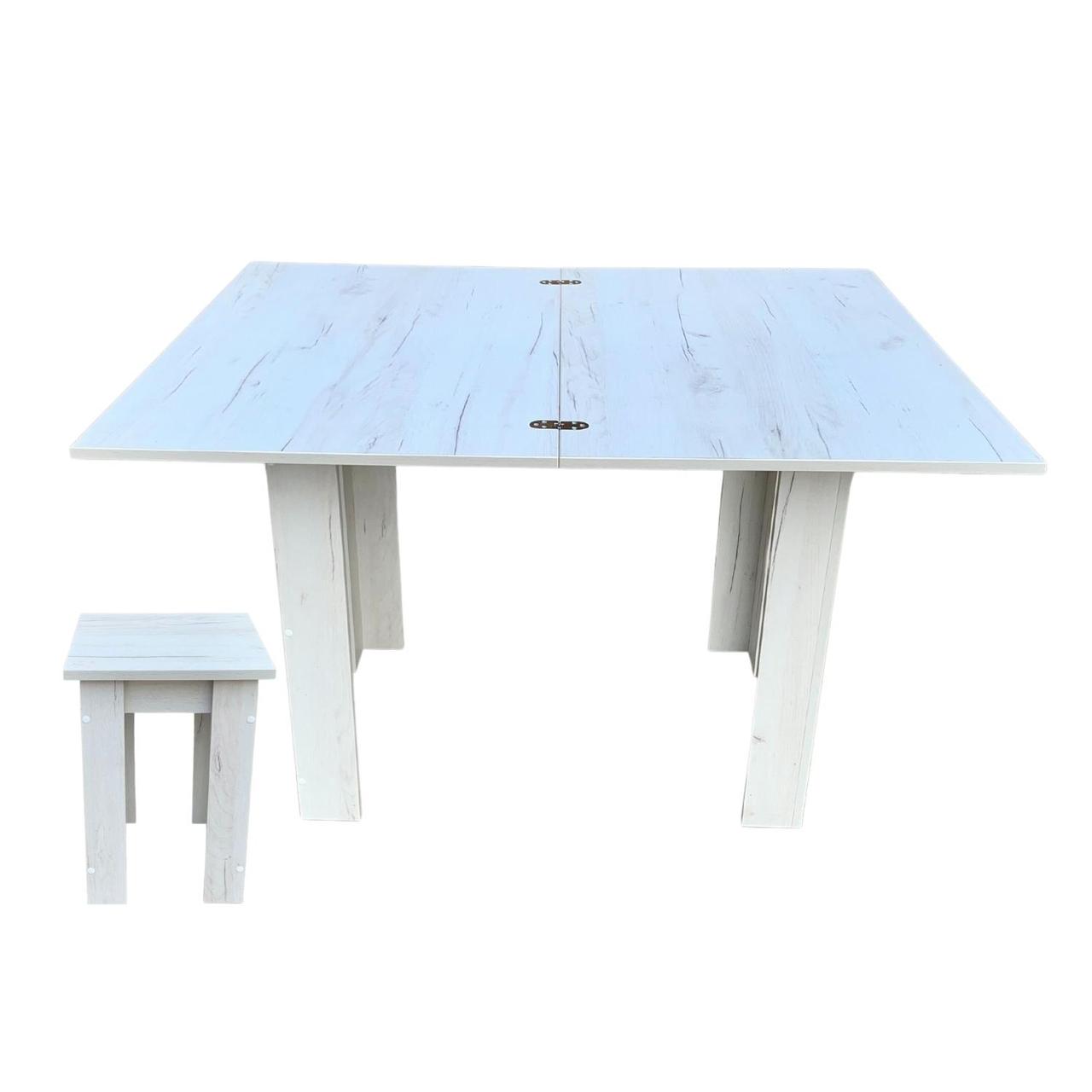 Розкладний стіл Неман ЮТА Слім Дуб крафт білий