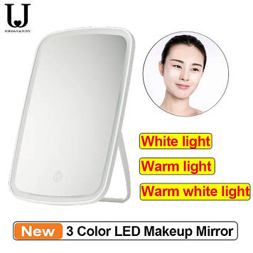 Дзеркало Xiaomi MiJia Jordan & Judy Tri-color NV505 для макіяжу з підсвічуванням сенсорне 2400 маг!Новинка!