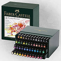 Набор капиллярных ручек-кисточек Faber-Castell PITT® ARTIST PEN BRUSH STUDIO BOX, 48 цветов, 167148