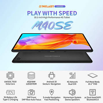 Планшет Teclast M40SE 4/128GB 4G/LTE FHD GPS 6000mAh