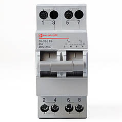 Перекидний вимикач ElectroHouse 2x63А I-0-II EH-CS-2.63