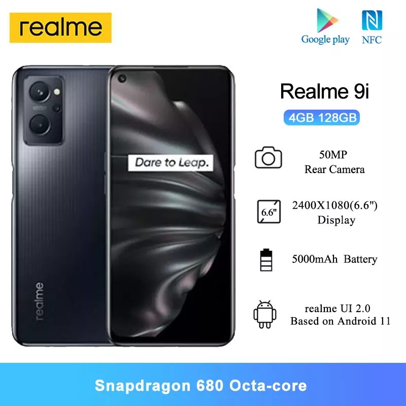 Смартфон Realme 9i 4/128GB NFC Black Global Запакованный