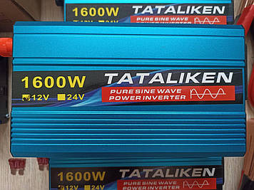 Перетворювач напруги TATALIKEN 12V на 220V 1600W ЧИСТИЙ СИНУС ІНВЕРТОР