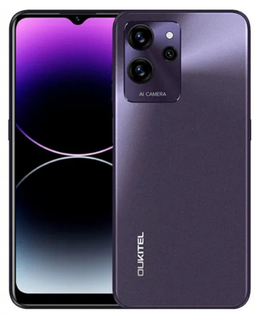 Смартфон Oukitel C32 Purple 8\128GB 5150mAh Type-C + чохол, фото 1