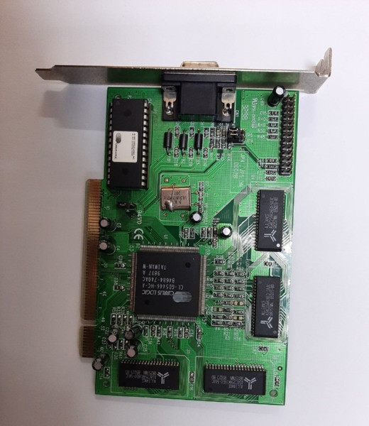 PCI, Cirrus Logic 94V0  2Mb б\у, фото 1