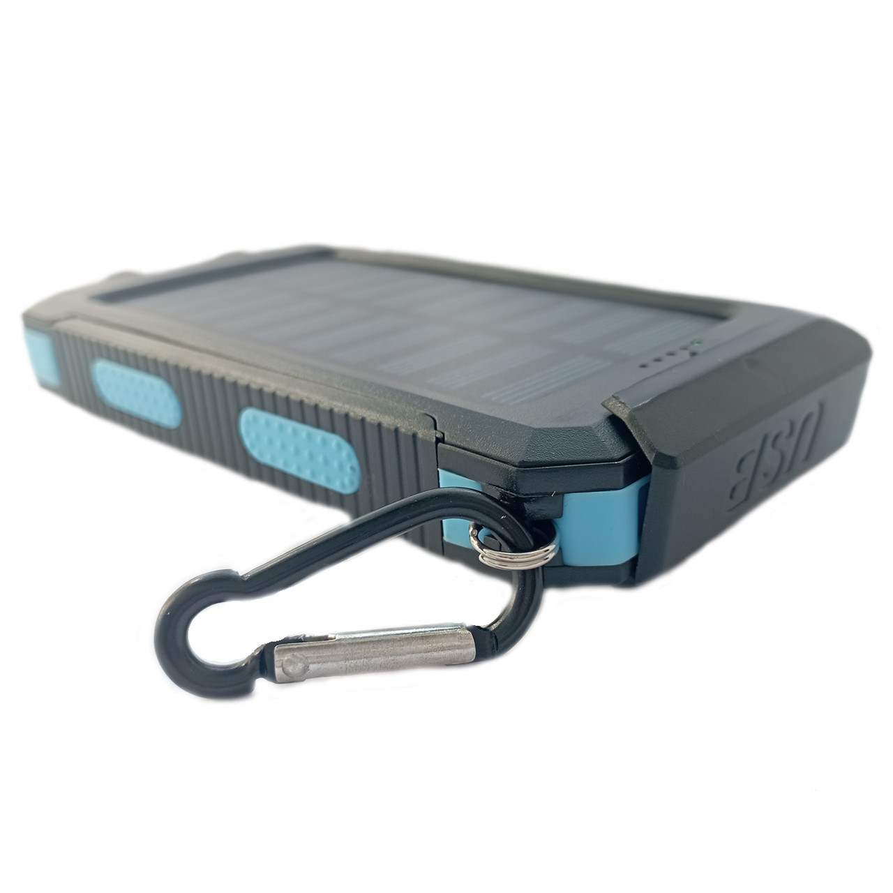 Power Bank Solar 20000 mAh із сонячною панеллю та ліхтариком (Black) | Портативний зарядний пристрій