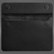 Шкіряний чохол-конверт на магнітах для Macbook 16 (чорний), фото 3