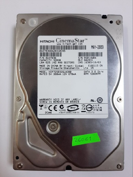 320Gb SATA б/у, фото 1